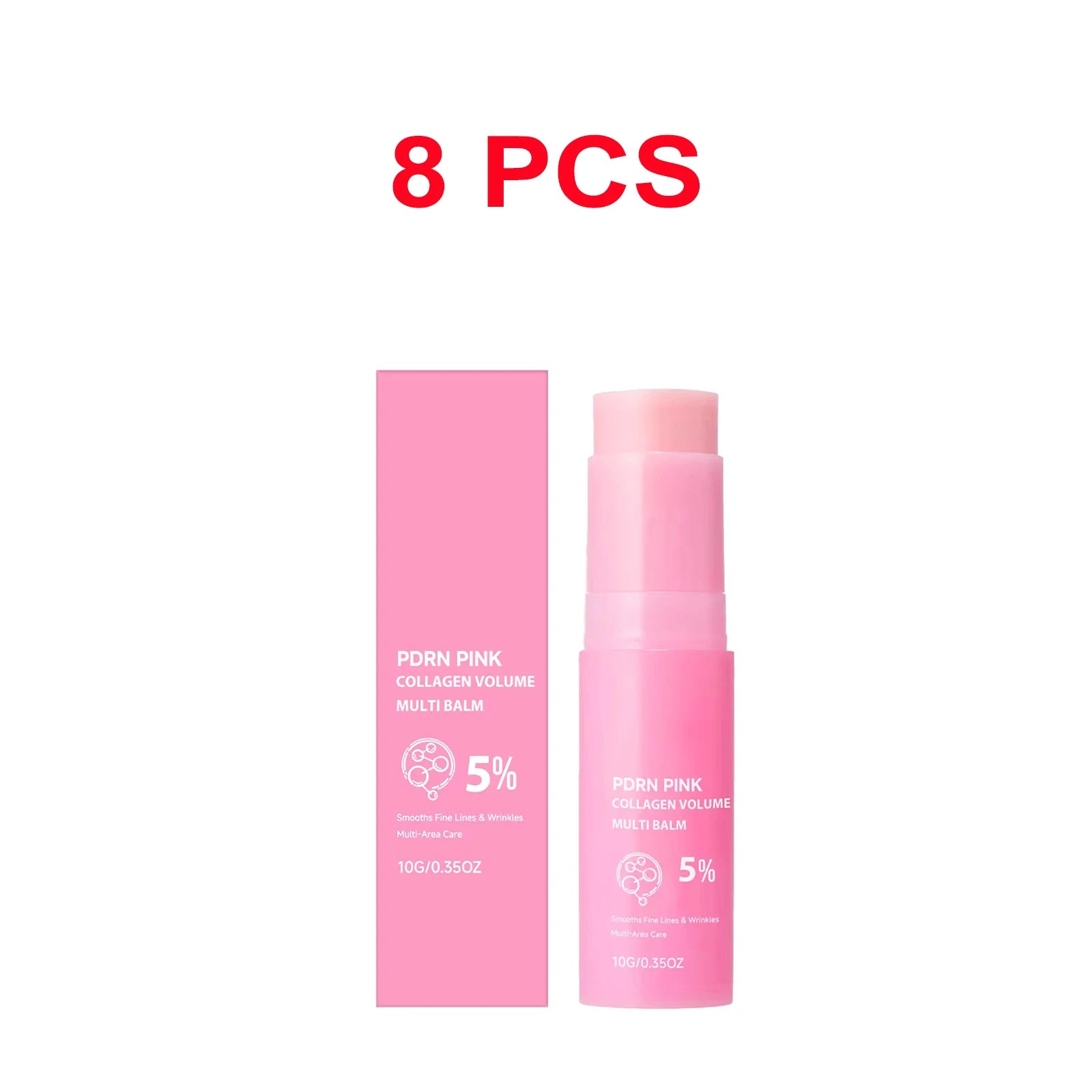 PDRN Pink Collagen Volume Multi Balm Collagen Hydrating Stick for Face, Neck, under Eyes, Lips, Lines Care Plumping&Firming Skin