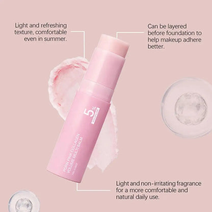 PDRN Pink Collagen Volume Multi Balm Stick 5% Volufiline Long-Lasting Moisturizing Firming Repair Stick for Face Neck Eye