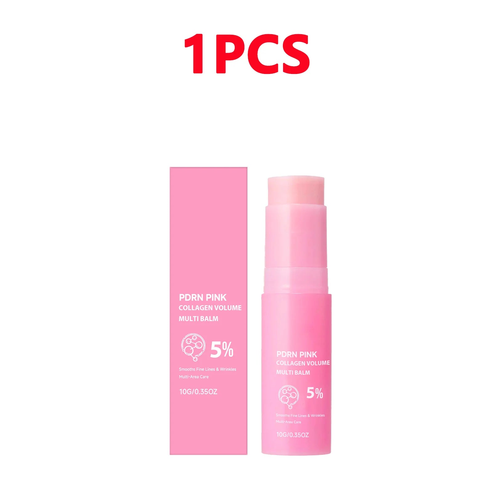 PDRN Pink Collagen Volume Multi Balm Collagen Hydrating Stick for Face, Neck, under Eyes, Lips, Lines Care Plumping&Firming Skin